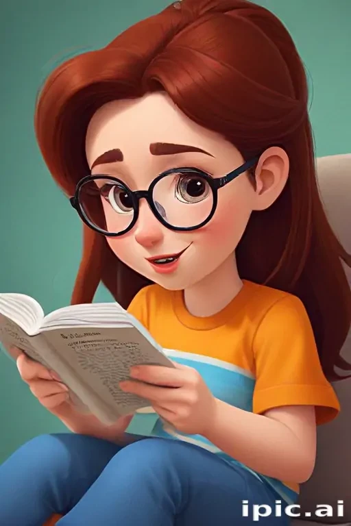 reading cartoon
