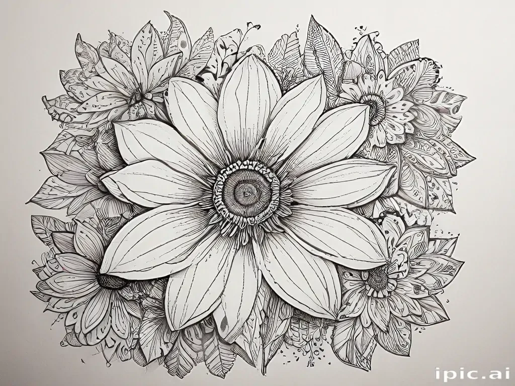 flower doodle art
