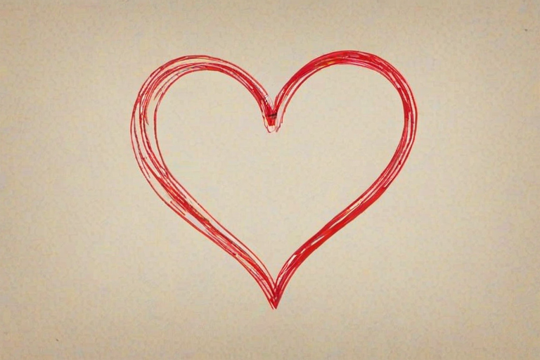 hand drawn heart