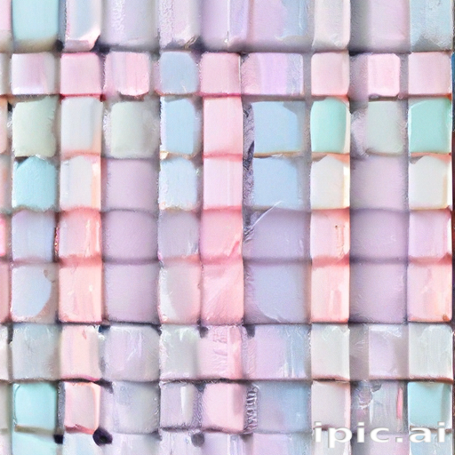 Abstract Pattern of Soft Pastel Colors in a Geometric Design