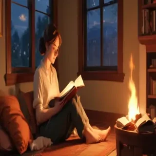 cartoon of reading