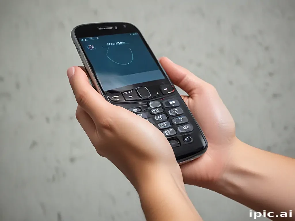 phone with hand