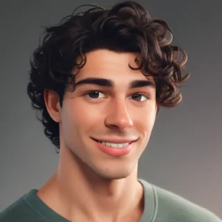 popular male cartoon characters with curly hair