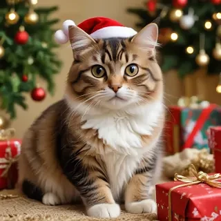 christmas images cats