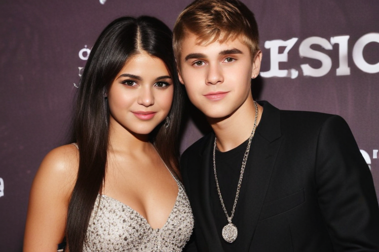 selena gomez with justin bieber