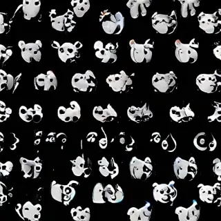 black wallpaper cute