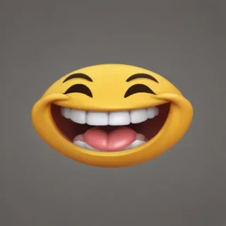transparent laughing emoji