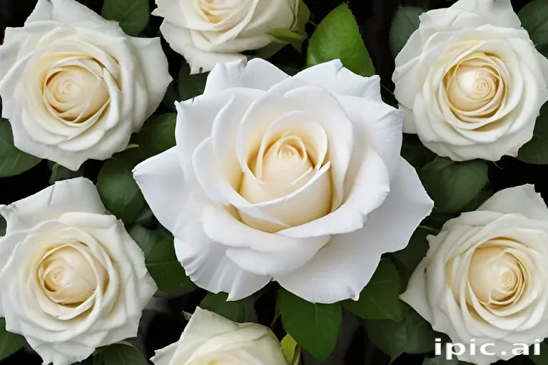 white roses png