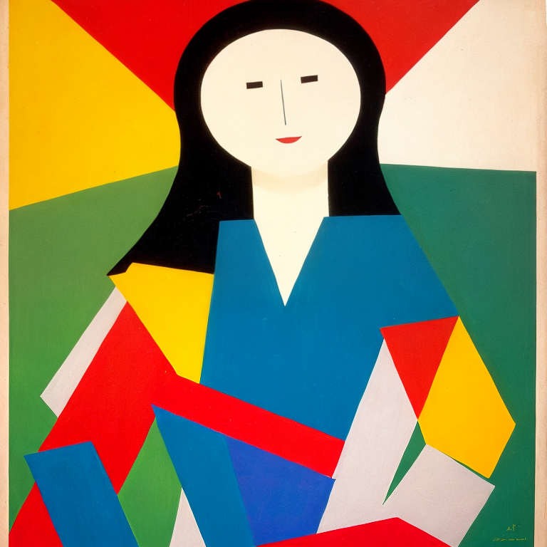 Super Matsim Vintage Germany Poster woman Suprematism