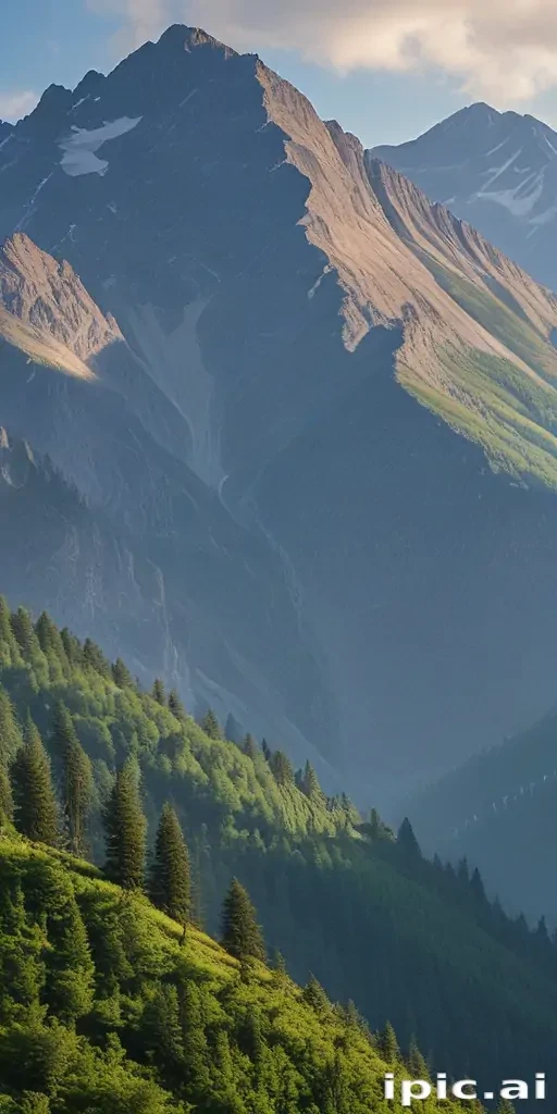 mountainous background
