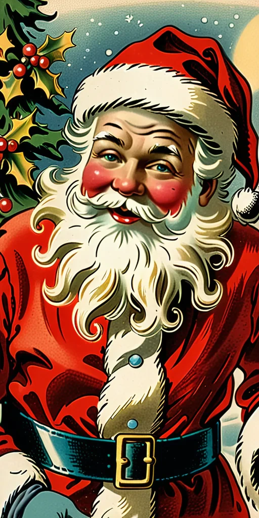 vintage santa images free