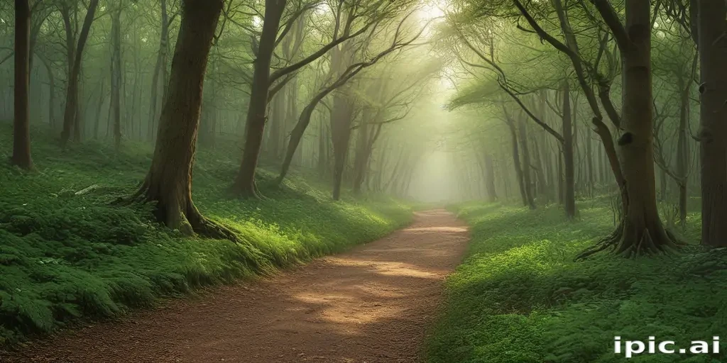 beautiful magical forest background