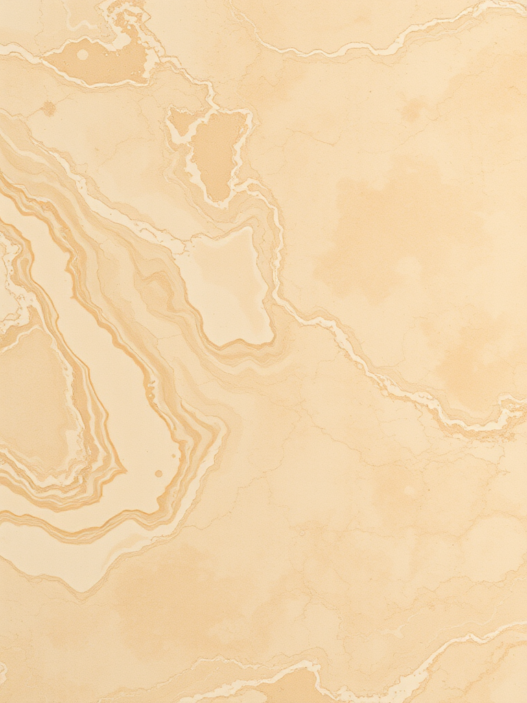 Generate a high-resolution image of a beige marble texture with intricate swirling patterns, captured using a DSLR camera at f/8 aperture, ISO 100, and a 50mm lens, with a slight overhead view to emphasize depth and detail.