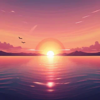 cute sunset backgrounds