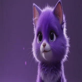 purple cute