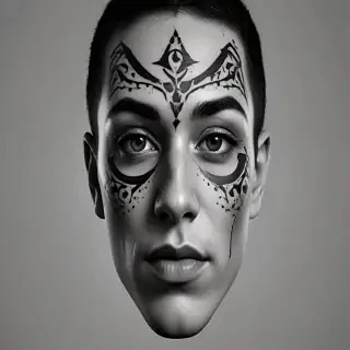 face tattoo png