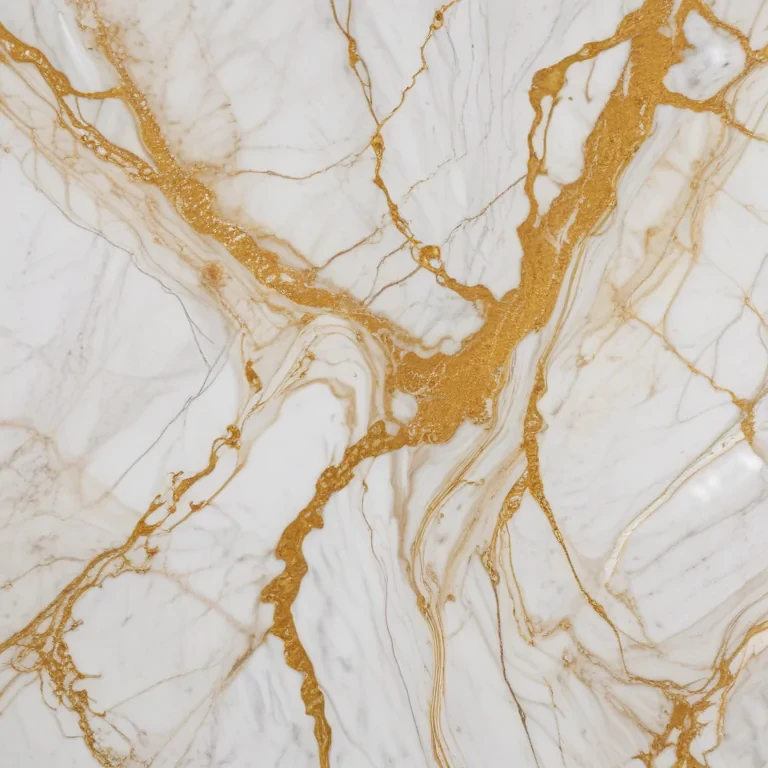 white and gold marble