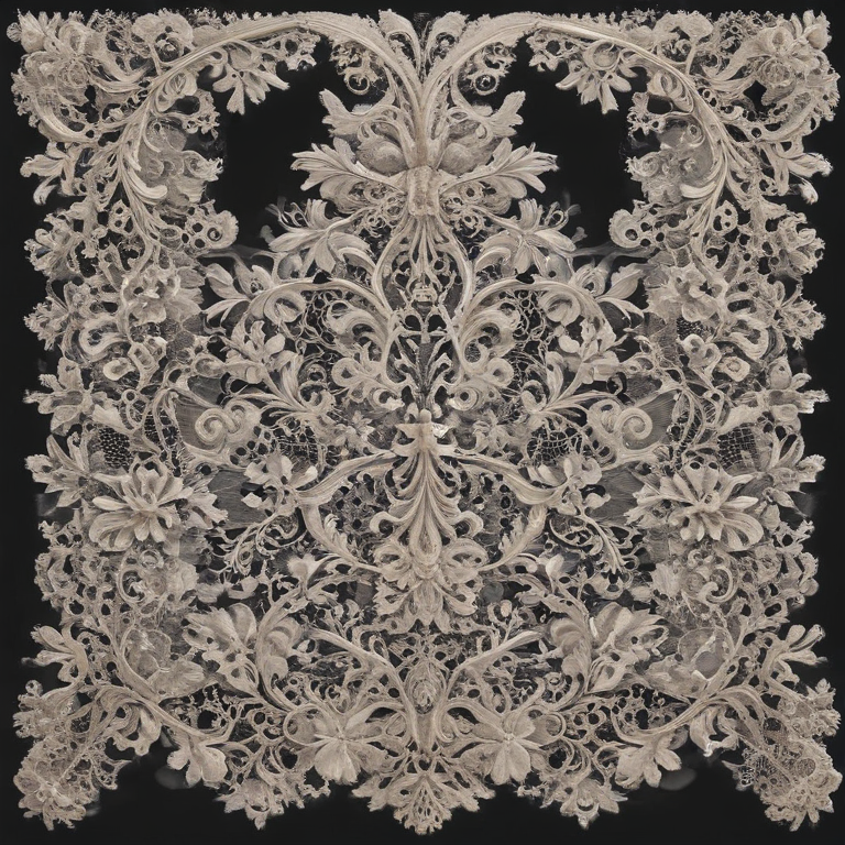 Lace Culture Indesign Intricate Floral Lace Design Showcasing Exquisite Craftsmanship and ...