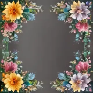 free flower border clipart