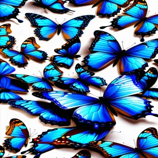 blue butterflies png