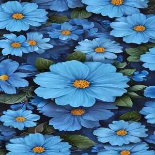 background blue flower wallpaper