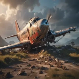 crashed plane png