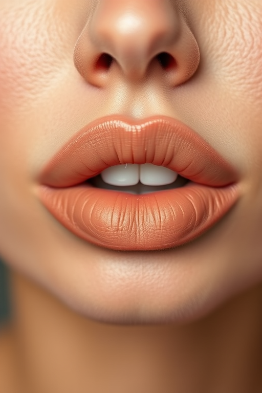 Sophisticated "Nude Suede" matte lip powder gives lips a velvety, soft-focus effect in a neutral tone, enhancing natural beauty for everyday elegance