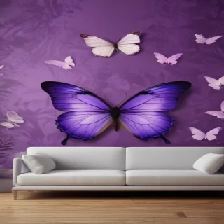 butterfly wallpaper purple