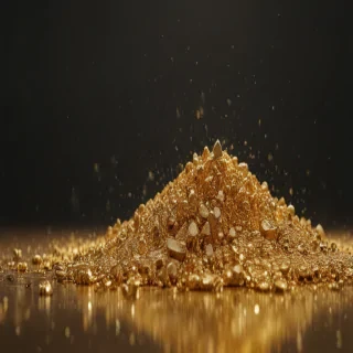 gold glitter png
