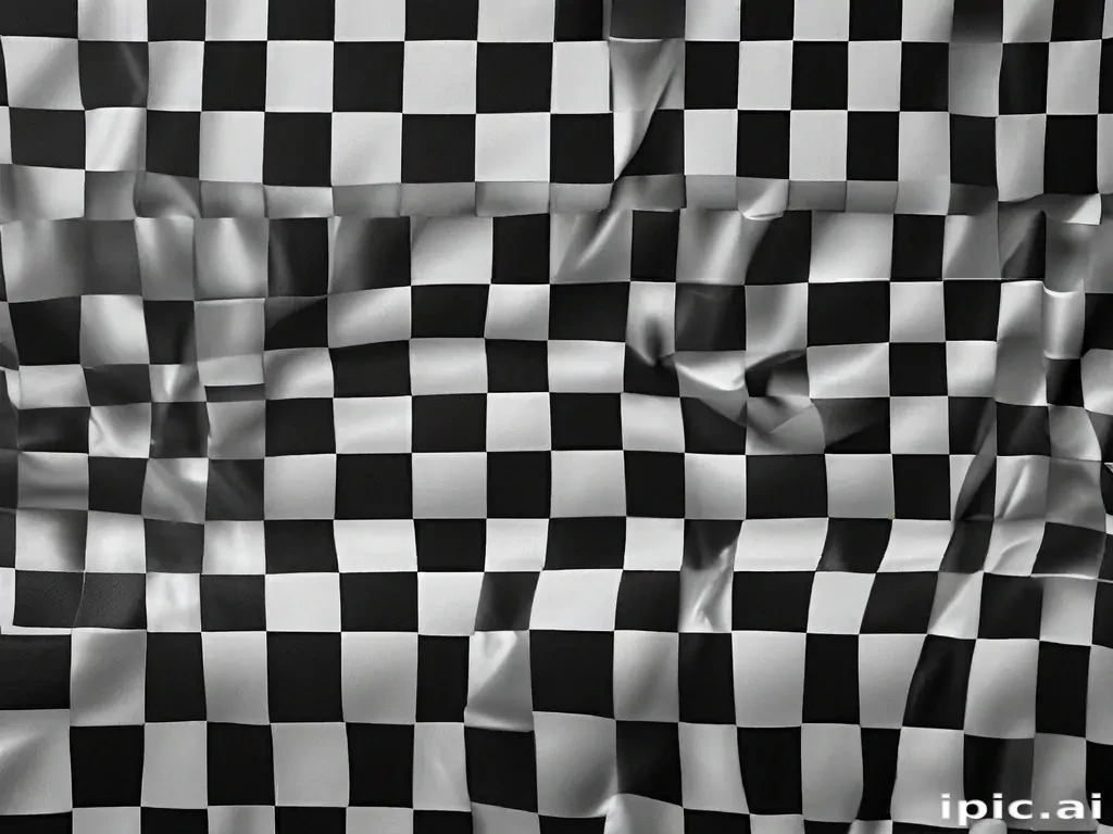 black and white checkered background