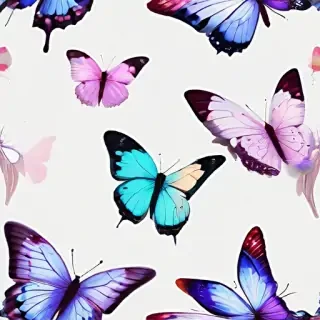 butterflies transparent