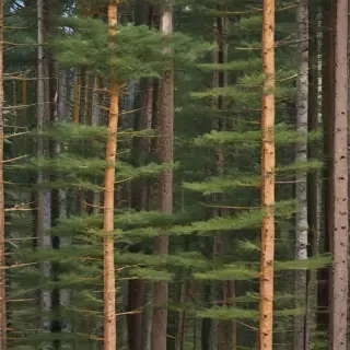 pine trees transparent background