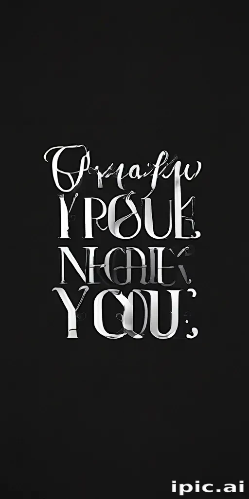 thank you in black and white