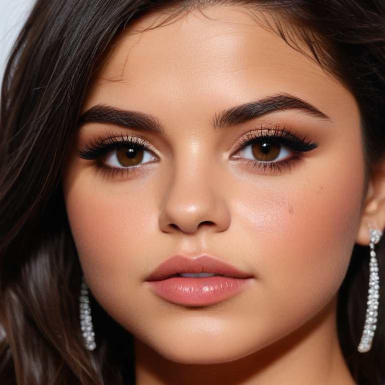 selena gomez eyebrows