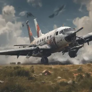 crashed plane png