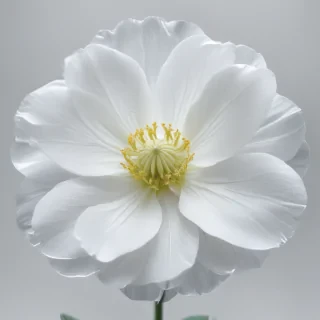 transparent white flower
