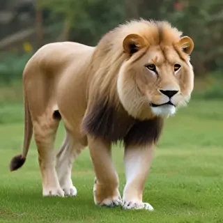 transparent lion