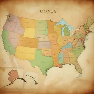 mapa usa