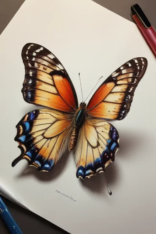 drawing pic of butterfly