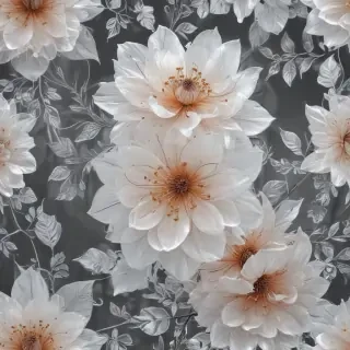transparent flower outline