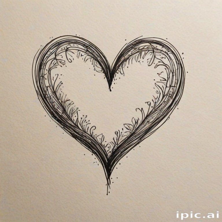 hand drawn heart