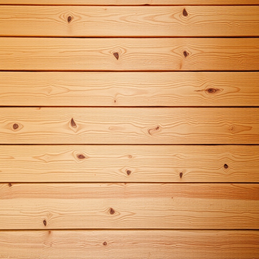 Create an image of a wooden wall with horizontal planks, adjusting the texture to highlight the grains and knots, using a DSLR camera set to f/4 aperture, 1/125s shutter speed, ISO 100, in a natural light setting, with a slight overhead angle for depth.