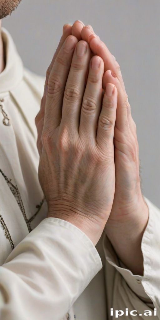 praying hands transparent