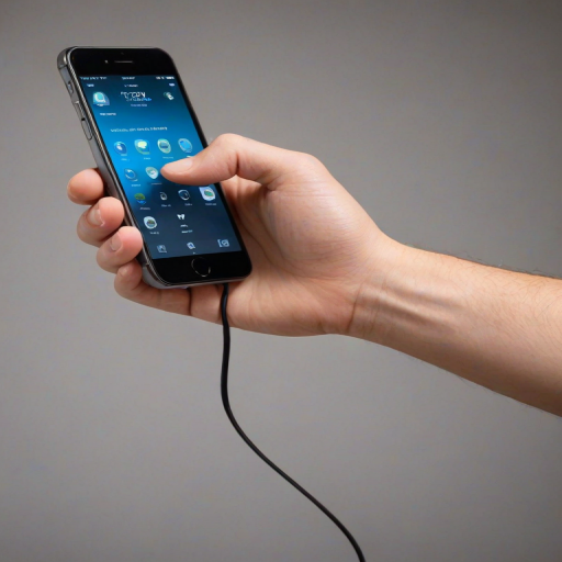 phone with hand