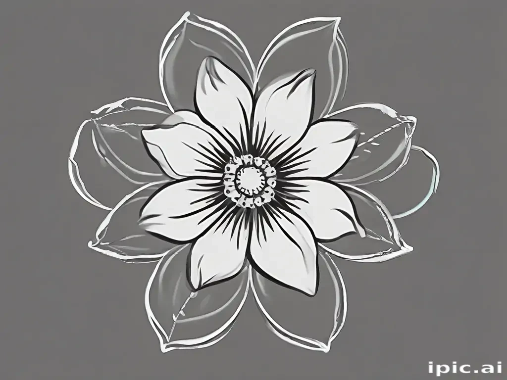 flower outline png