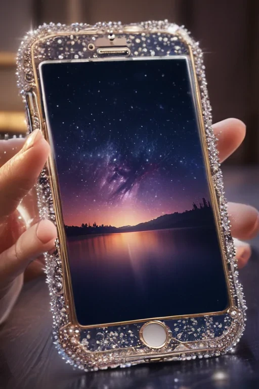 sparkly iphone background