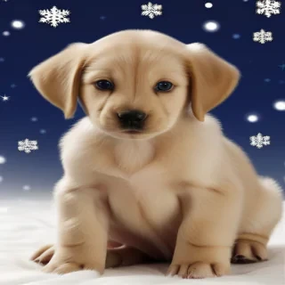 christmas puppy wallpaper backgrounds