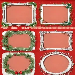 christmas clip art frames