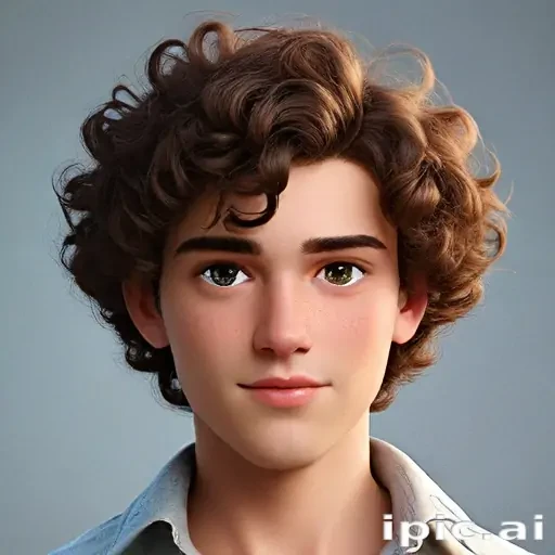 popular male cartoon characters with curly hair