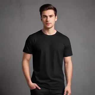 black tee shirt mockup